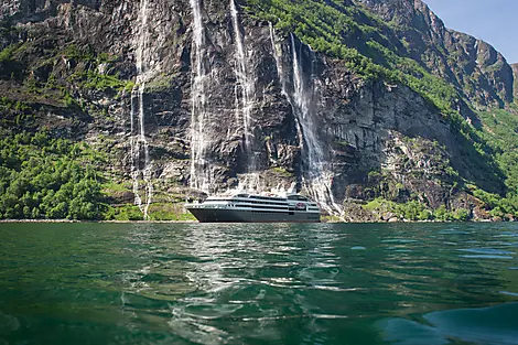 Sailing in the Geiranger Fjord