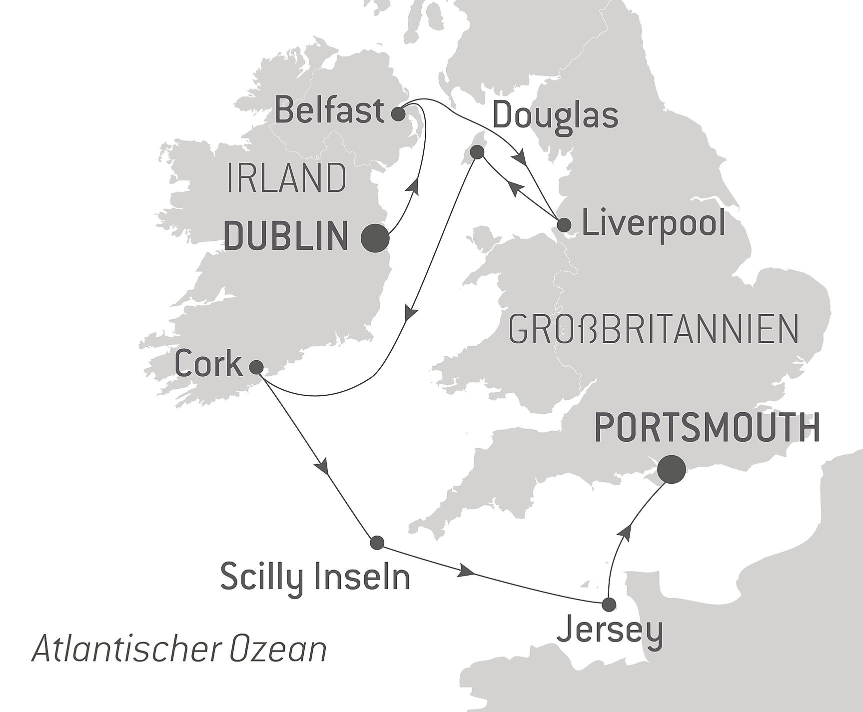 Keltische Kusten Von Dublin Nach Portsmouth Mai 2020 Ponant