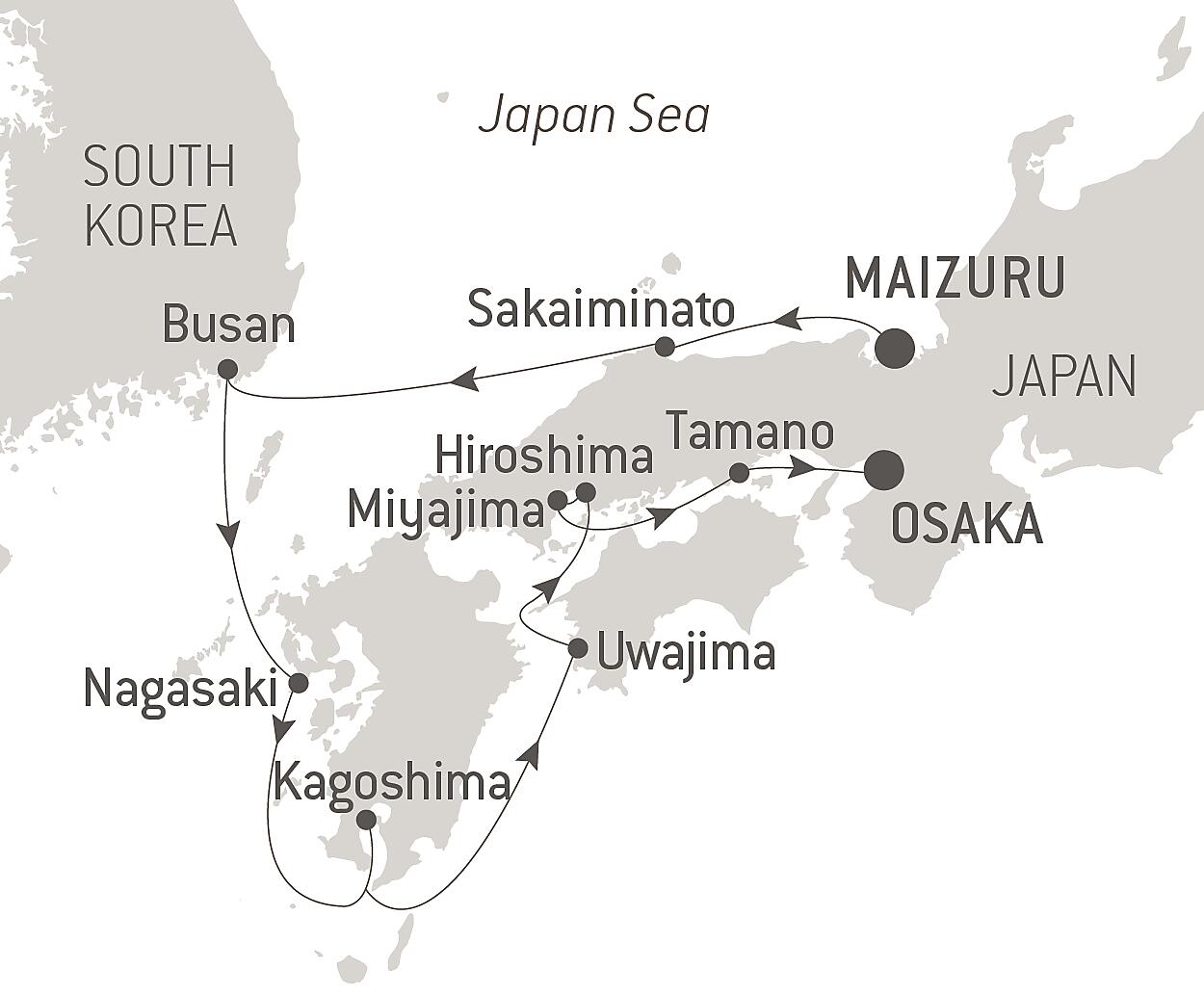 Cruise The Best Of Japan From Maizuru To Osaka June 21 Ponant