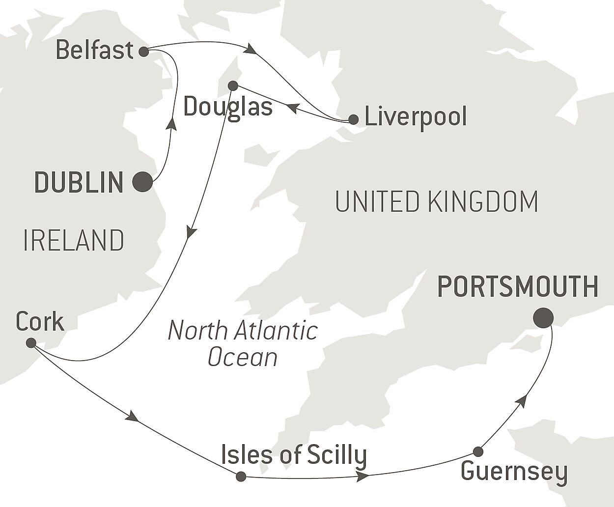 dublin cruise port map