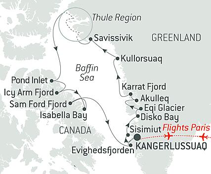 Your itinerary - Expedition to the Thule Region