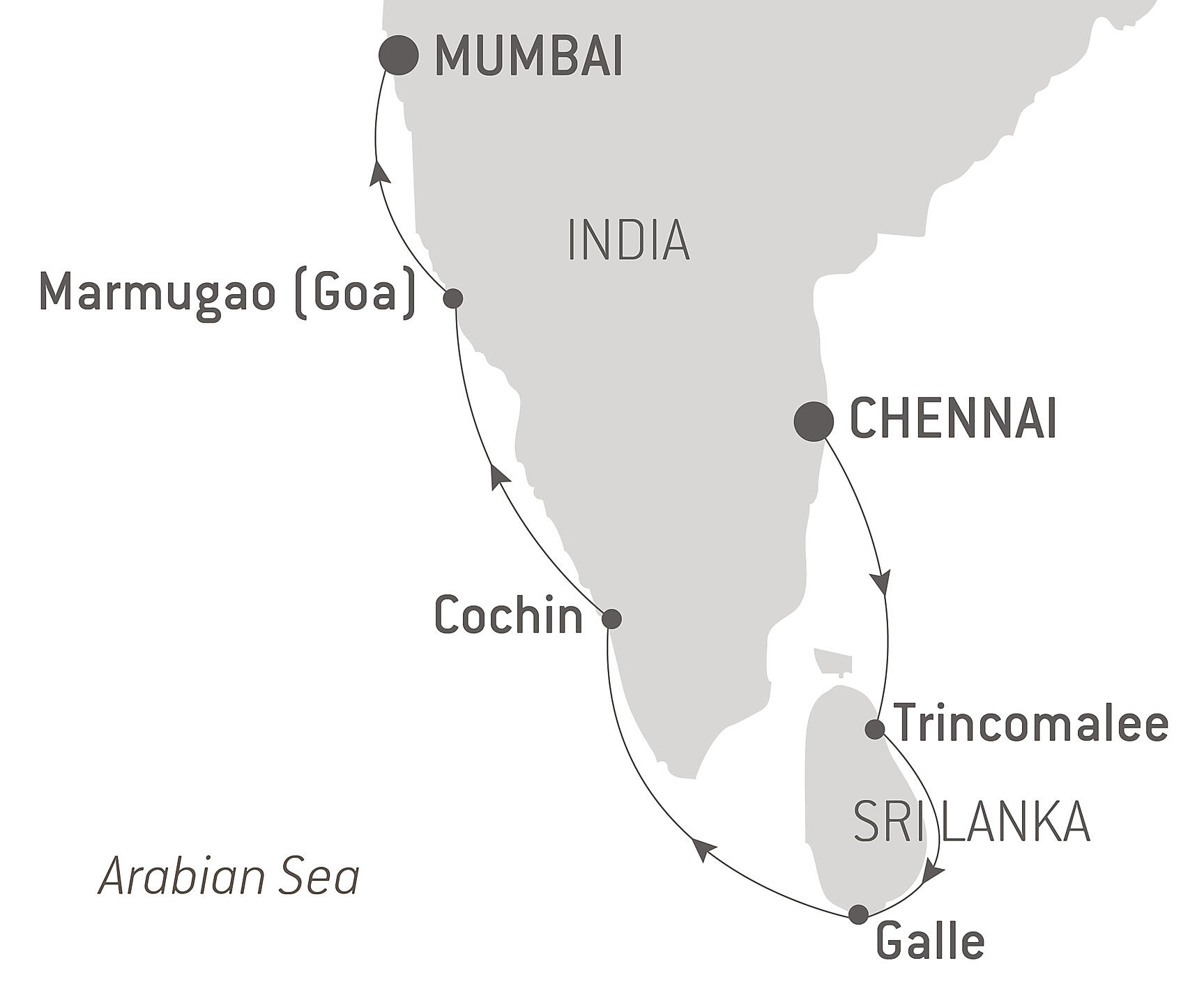 Cruise Treasures Of India From Mumbai (ex Bombay)