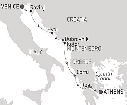 Your itinerary - From The city of gods to the canals of Venice