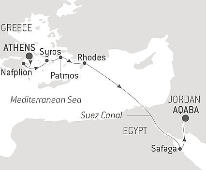 Your itinerary - From the Aegean to the Red Sea