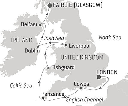 Your itinerary - British shores and Celtic heritage