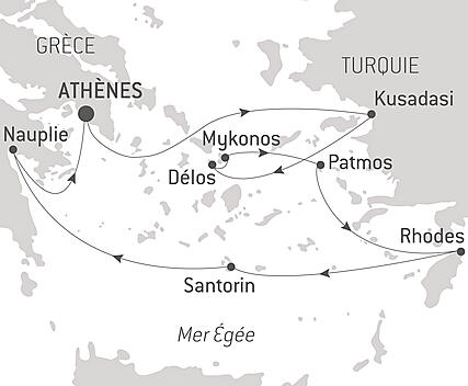 Découvrez votre itinéraire - Les îles grecques en musique
