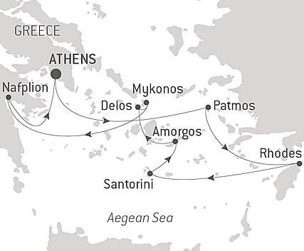 Your itinerary - Cruising the Greek Islands of the Southern Aegean – with Smithsonian Journeys