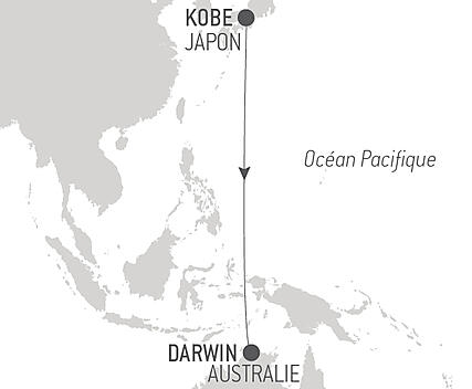 Découvrez votre itinéraire - Voyage en Mer : Kobe - Darwin