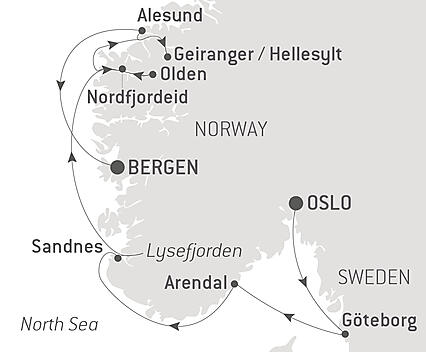 Your itinerary - Norwegian fjords