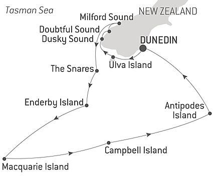 Your itinerary - Expedition to New Zealand