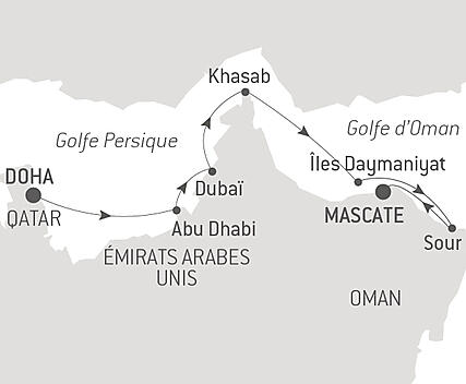 Découvrez votre itinéraire - Trésors du golfe Persique