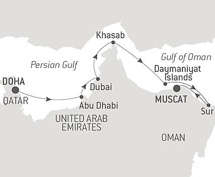 Your itinerary - Treasures of the Arabian Gulf