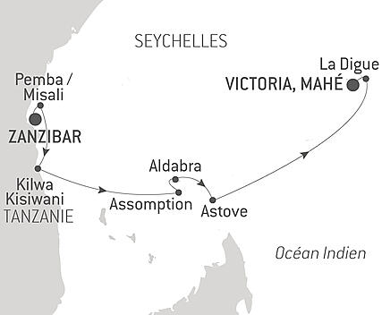 Découvrez votre itinéraire - Zanzibar, Aldabra et trésors de l’océan Indien