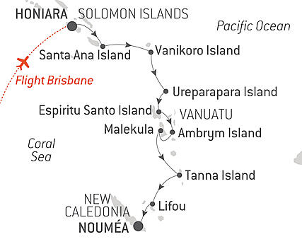 Your itinerary - Revealing the Mysteries of Melanesia