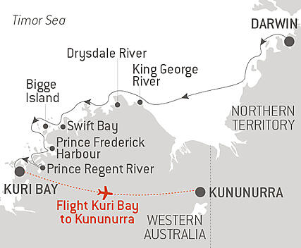 Your itinerary - Northern Kimberley Sailing Expedition