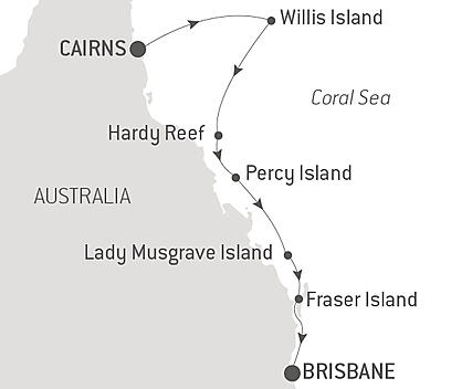 Your itinerary - Queensland’s islands and reefs
