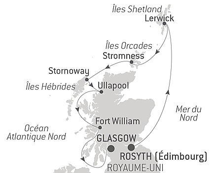 Découvrez votre itinéraire - Shetland, Orcades et Hébrides