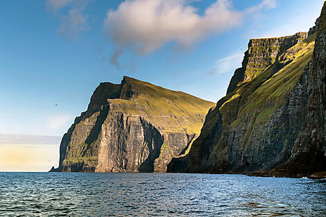 Sailing along Faroe Islands Coasts
