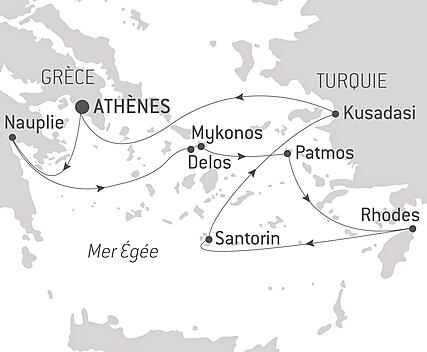 Découvrez votre itinéraire - Les joyaux de la mer Égée