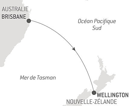 Découvrez votre itinéraire - Voyage en Mer : Brisbane - Wellington