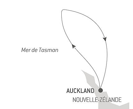 Découvrez votre itinéraire - Voyage en Mer : Auckland - Auckland