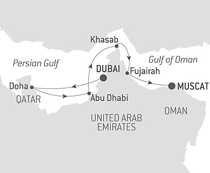 Your itinerary - Cruising the Arabian Coast – with Smithsonian Journeys