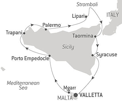 Your itinerary - A Circumnavigation of Sicily – with Smithsonian Journeys