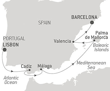 Your itinerary - Cruising Southern Spain and Portugal – with Smithsonian Journeys