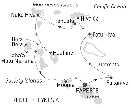 Marquesas, The Tuamotus & Society Islands