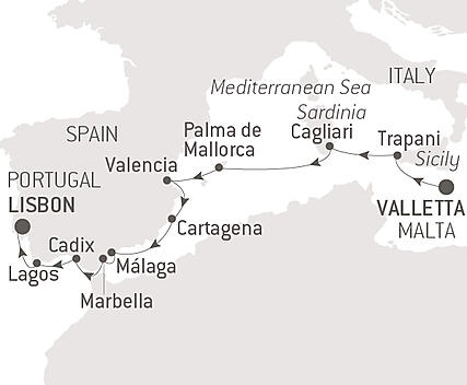 Your itinerary - From the shores of the Mediterranean to the Atlantic coast