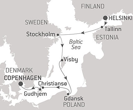 Your itinerary - Iconic Capitals & Towns of the Baltic