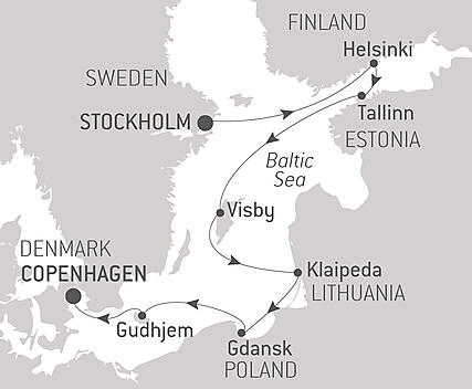 Your itinerary - Cruising the Historic Cities of the Baltic Sea – with Smithsonian Journeys