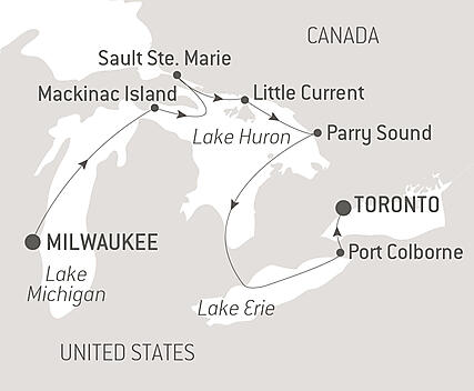 Your itinerary - A Voyage Along the Great Lakes – with Smithsonian Journeys