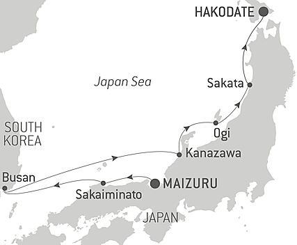 Your itinerary - Cultural and Natural Treasures of Japan by Sea – with Smithsonian Journeys