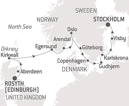 Your itinerary - Cultural treasures and Scandinavian panoramas