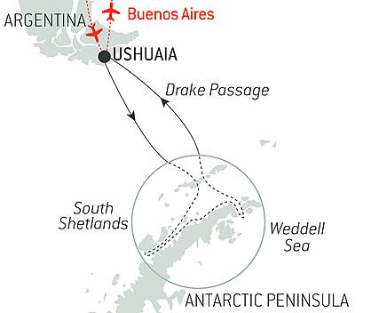 Your itinerary - Antarctica: The White Continent – with Smithsonian Journeys