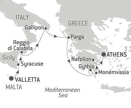Your itinerary - Historical cities of the Mediterranean