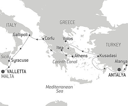 Your itinerary - The Mediterranean: in the Footsteps of Great Civilizations