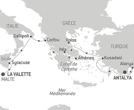 Découvrez votre itinéraire - La Méditerranée : empreintes des grandes civilisations
