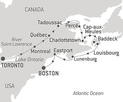 Your itinerary - Symphony on the St. Lawrence: From Québec to the Canadian Maritimes – with Smithsonian Journeys