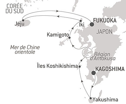 Découvrez votre itinéraire - Îles secrètes de Kyushu et héritage ancestral