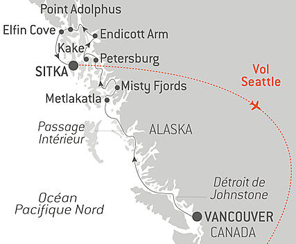 Découvrez votre itinéraire - L’Alaska emblématique