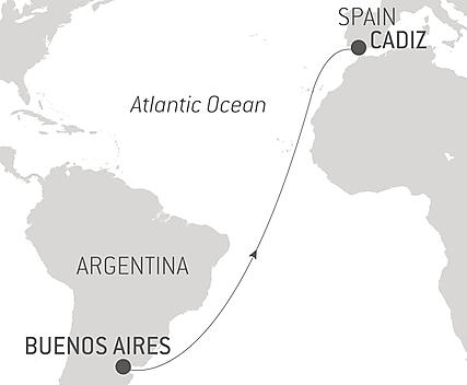 Your itinerary - Ocean Voyage: Buenos Aires-Cadiz