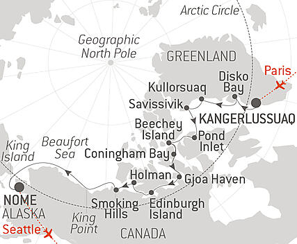 Your itinerary - The Northwest Passage, in the wake of Roald Amundsen