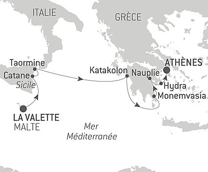 Découvrez votre itinéraire - Charmes de la Méditerranée occidentale 
