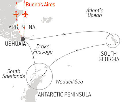 Your itinerary - Expedition to Southern Lands