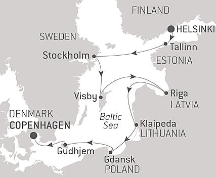 Your itinerary - Iconic Capitals & Towns of the Baltic