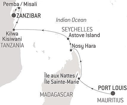 Your itinerary - Madagascar, Zanzibar and the jewels of the Indian Ocean