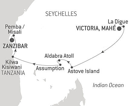 Your itinerary - Zanzibar, Aldabra & the treasures of the Indian Ocean