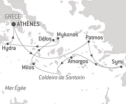 Découvrez votre itinéraire - Au cœur des îles grecques